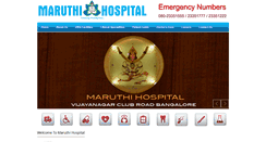 Desktop Screenshot of maruthihospitals.com