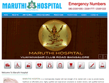 Tablet Screenshot of maruthihospitals.com